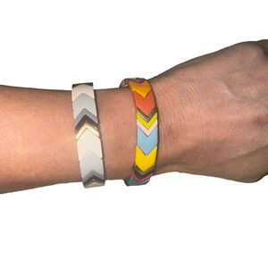 Nordstrom Multicolor Chevron Bracelets